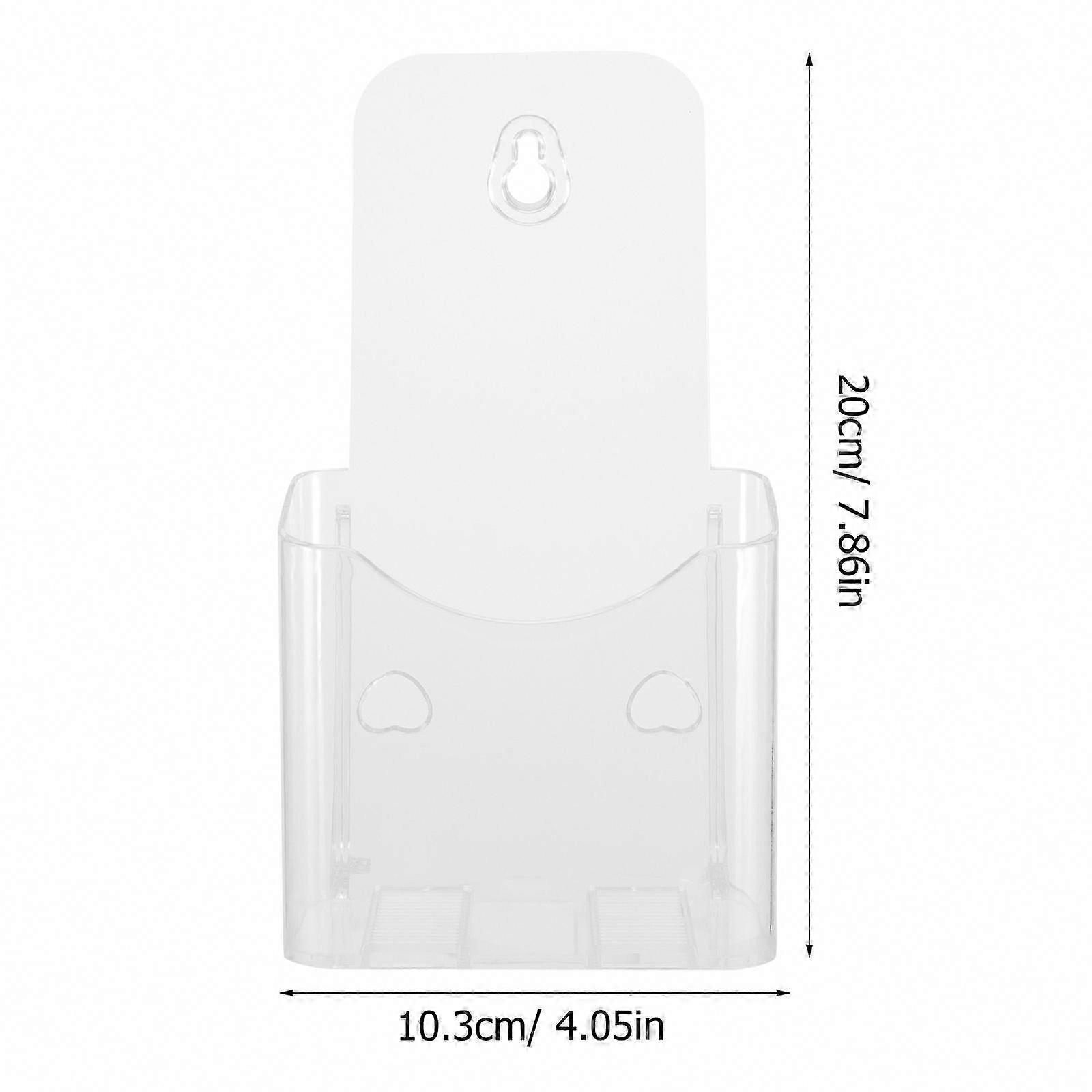 4pcs Clear Acrylic Brochure Holder Stands for Display