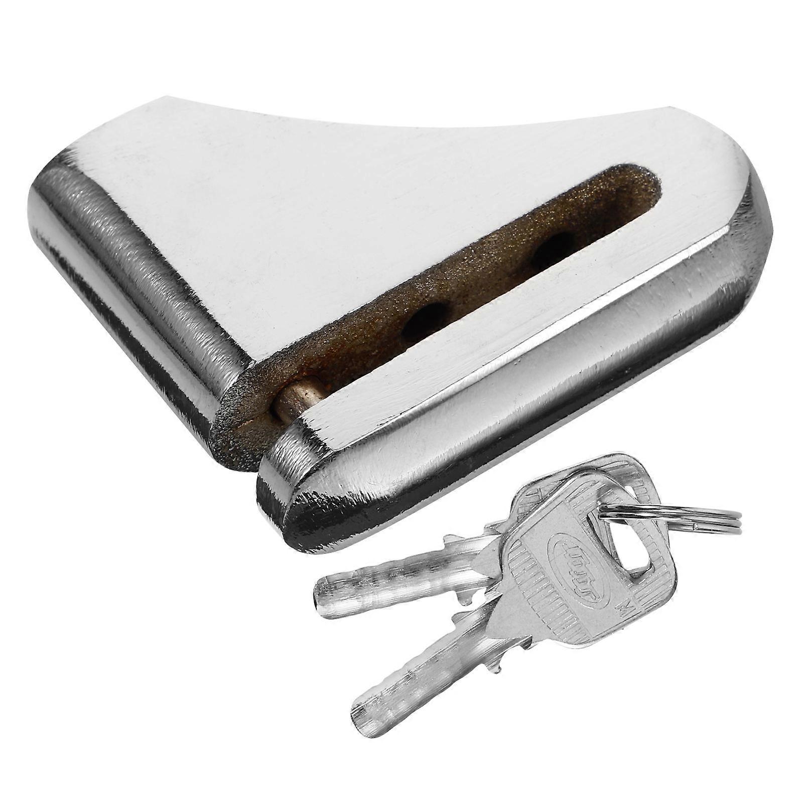 Motorcycle Brake Lock Disc Lock for Motorcycle Use 2Pcs Silver Iron