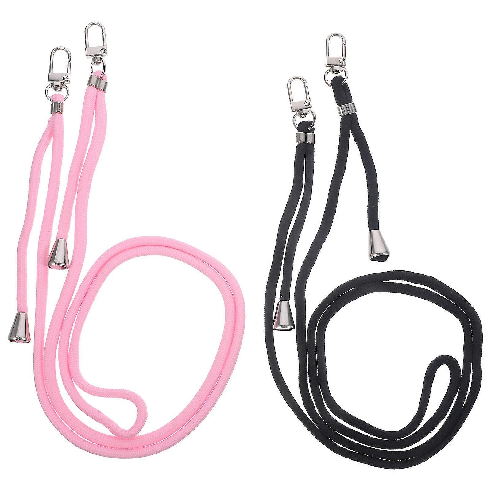 Mobile Phone Lanyard 2Pcs Polyester Phone Straps For Daily Use Adjustable Length Assorted Color Anti-Theft