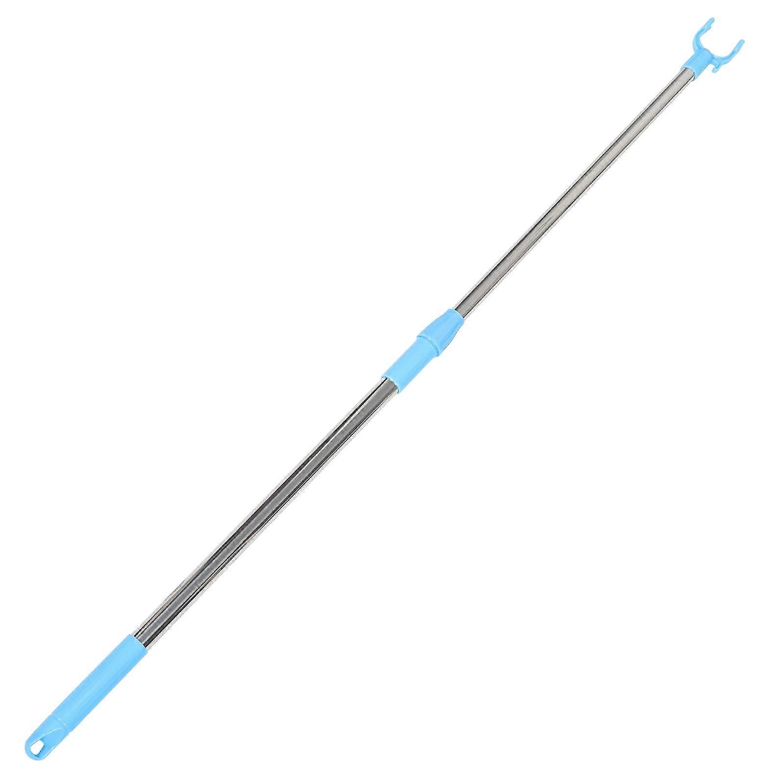 Retractable Metal Clothesline Pole for Home Use with Hook