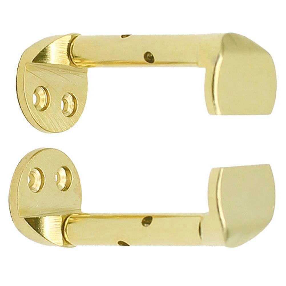 Metal Violin Chin Rest Screw Violin Part for Frame Use 2Pcs Golden Color
