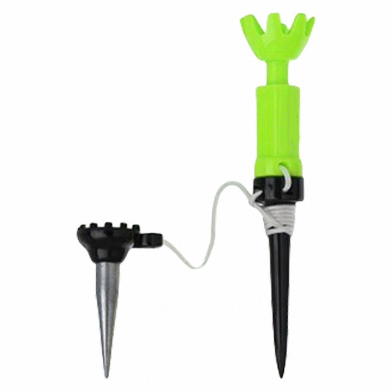 Rotating Magnetic Golf Tees with Lanyard, Yellow Plastic Training Aids for Driving Range Practice