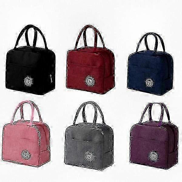 حقيبة تبريد معزولة مقاومة للماء مع سحاب وحقيبة غداء دافئة محمولة وحمل لصندوق بينتو وتخزين الطعام