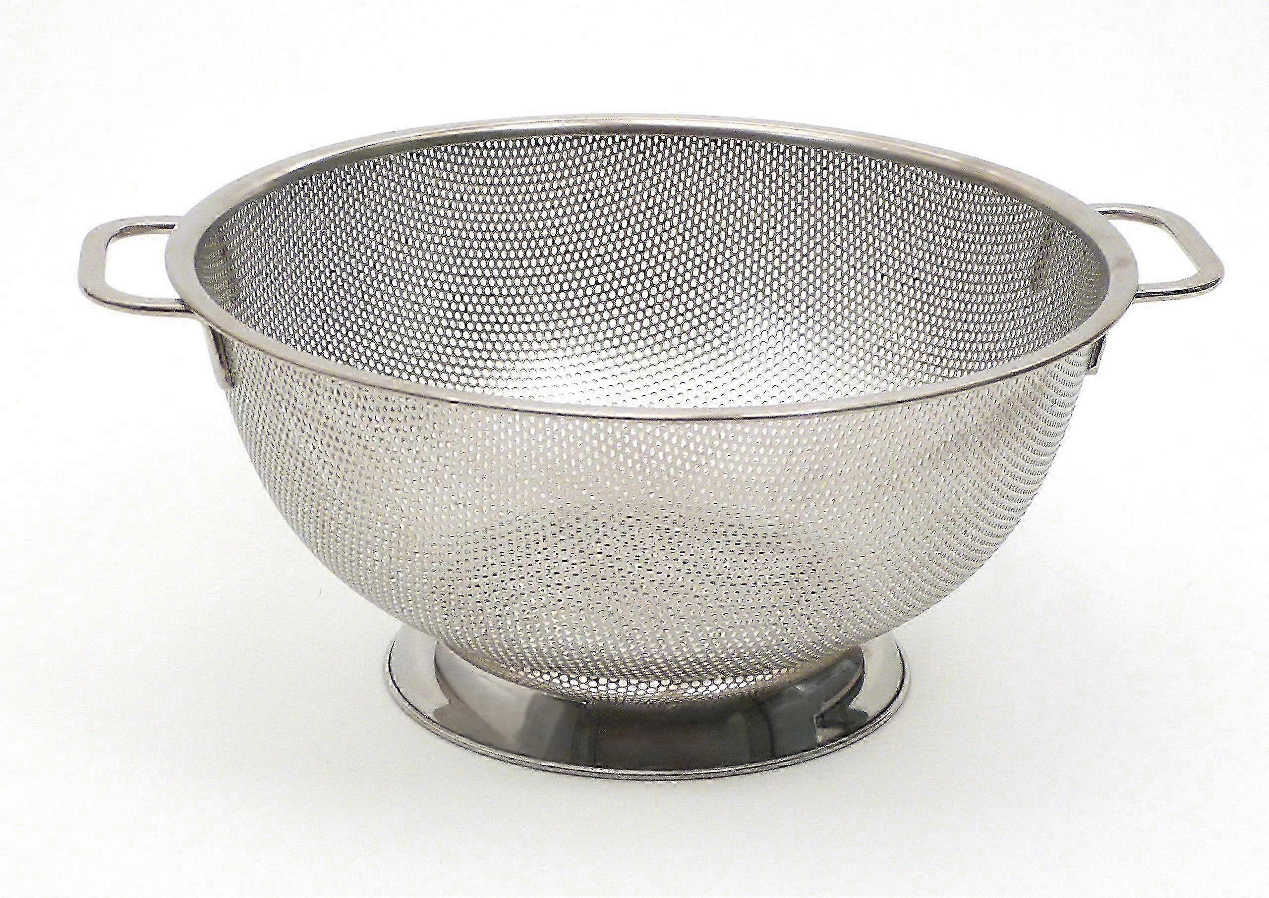 2025 Stainless Steel Precision Pierced Colander for Kitchen Use 5-Quart