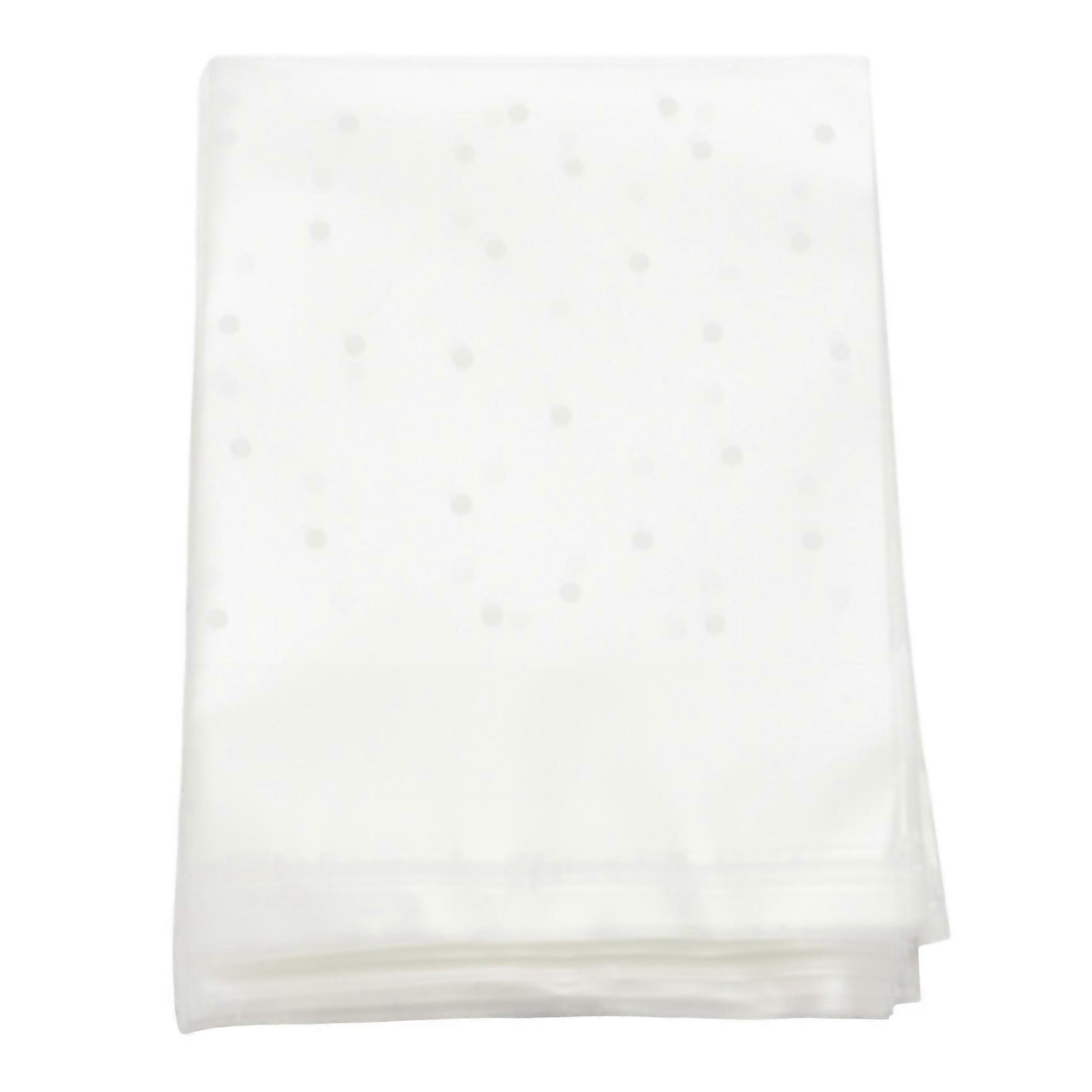 For 100pcs Frosted Cute Dots Plastic Pack Candy Cookie Soap Packaging Bags Cupcake Wrapper