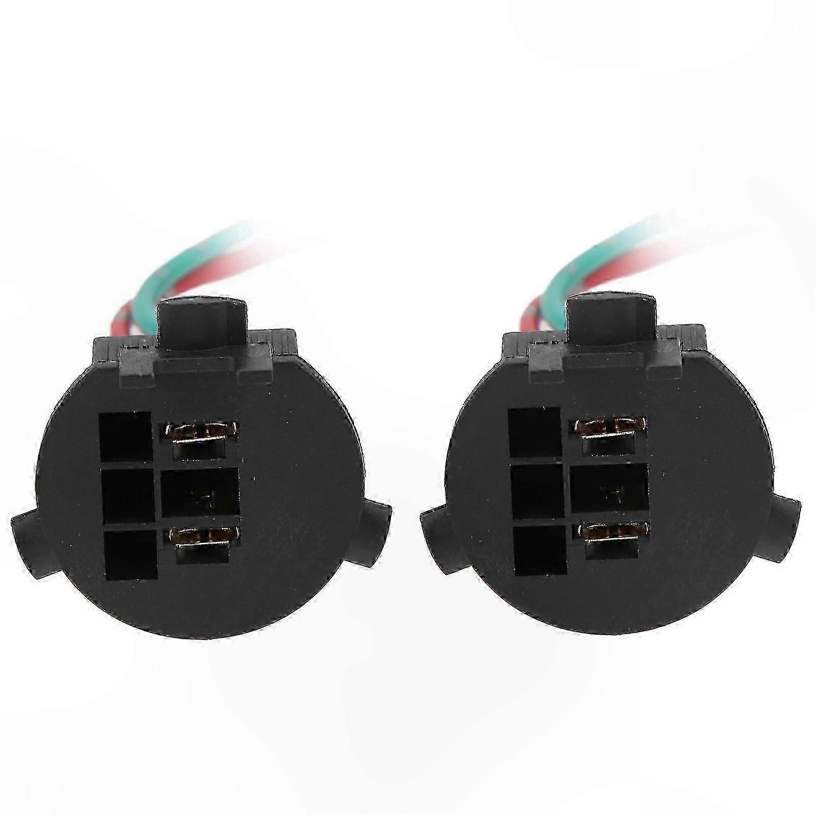 2pcs H7 Bulb Socket Adapter with Wire Holder for Hyundai New Santafe Tail Light Installation