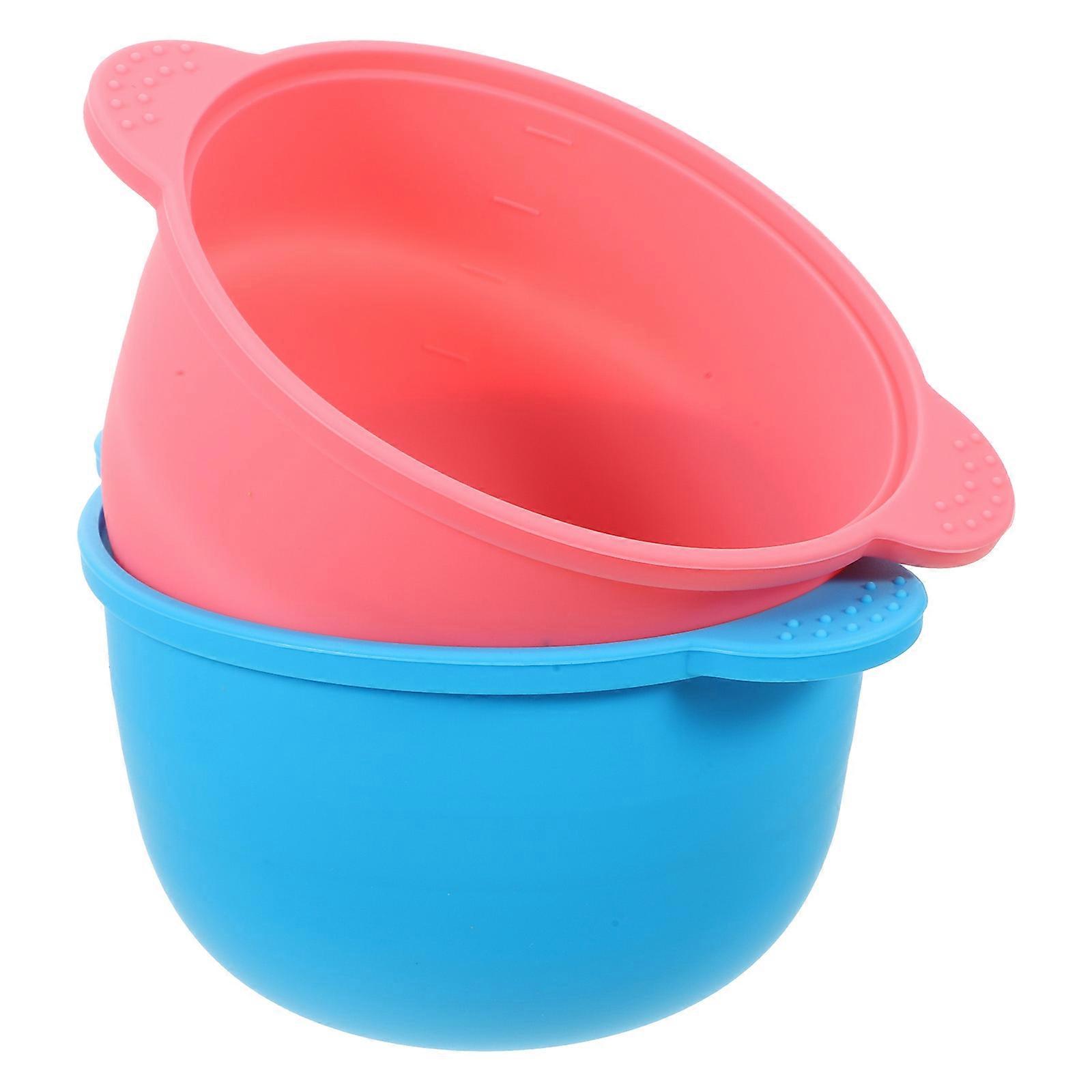 Wax Warmer Replacement Pot Hair Removal Silicone Bowls Travel Assorted Color for Waxing 2Pcs