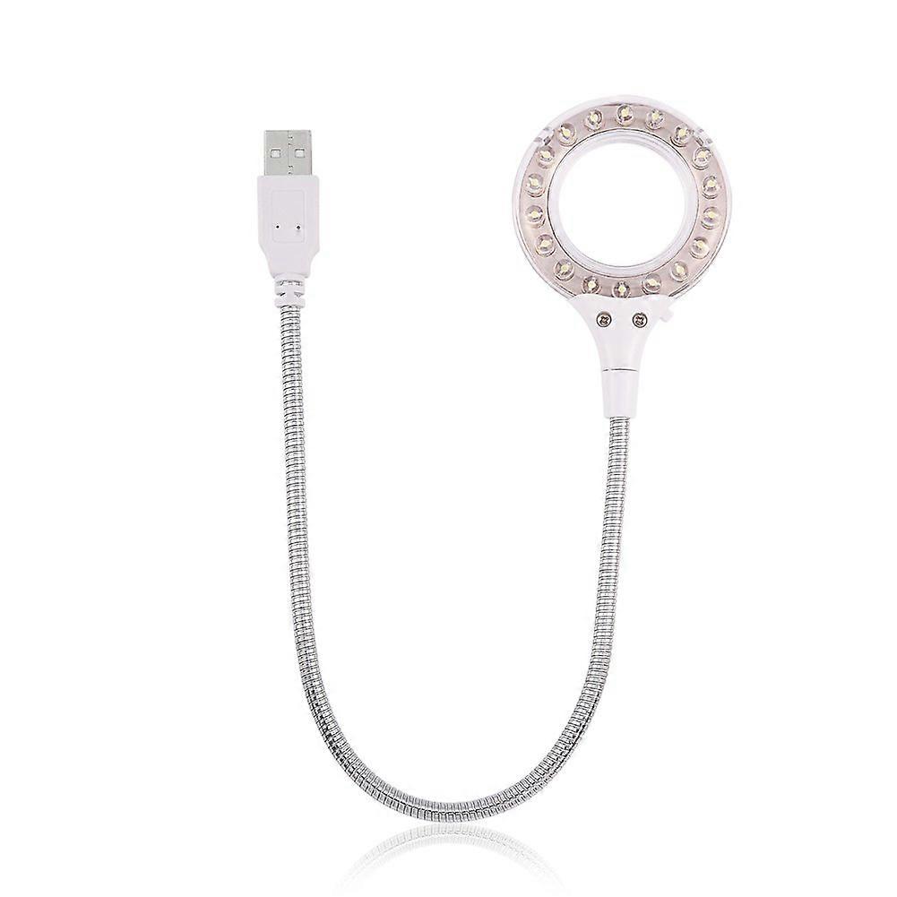USB Desk Lamps with 18 LED Lights, High Brightness Portable Lamp for PC and Laptop Use, Adjustable White Light