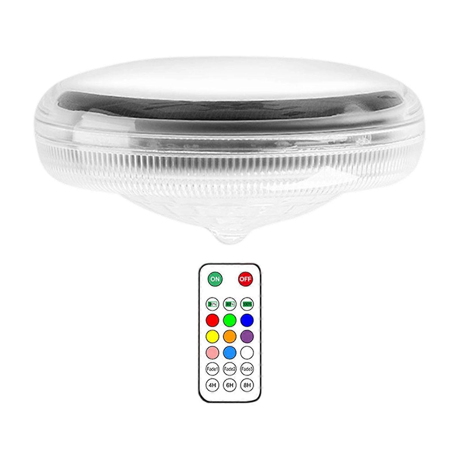 Solar Pool Light Floating Pond Light Colorful LED Lighting Dimming With Remote Control For Garden Lawn Pathway Yard