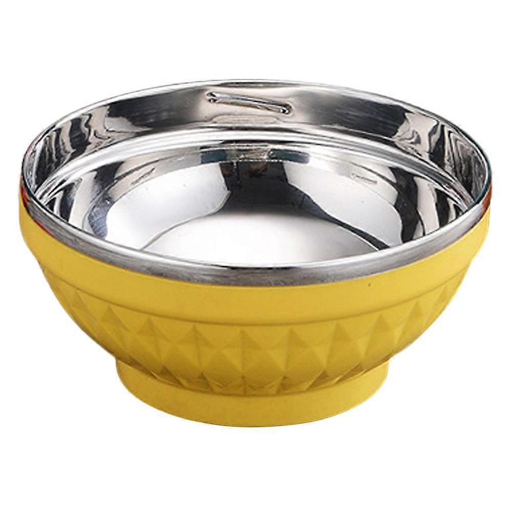 Food Serving Bowl for Heat Resistance with Double-Layer Soup Function