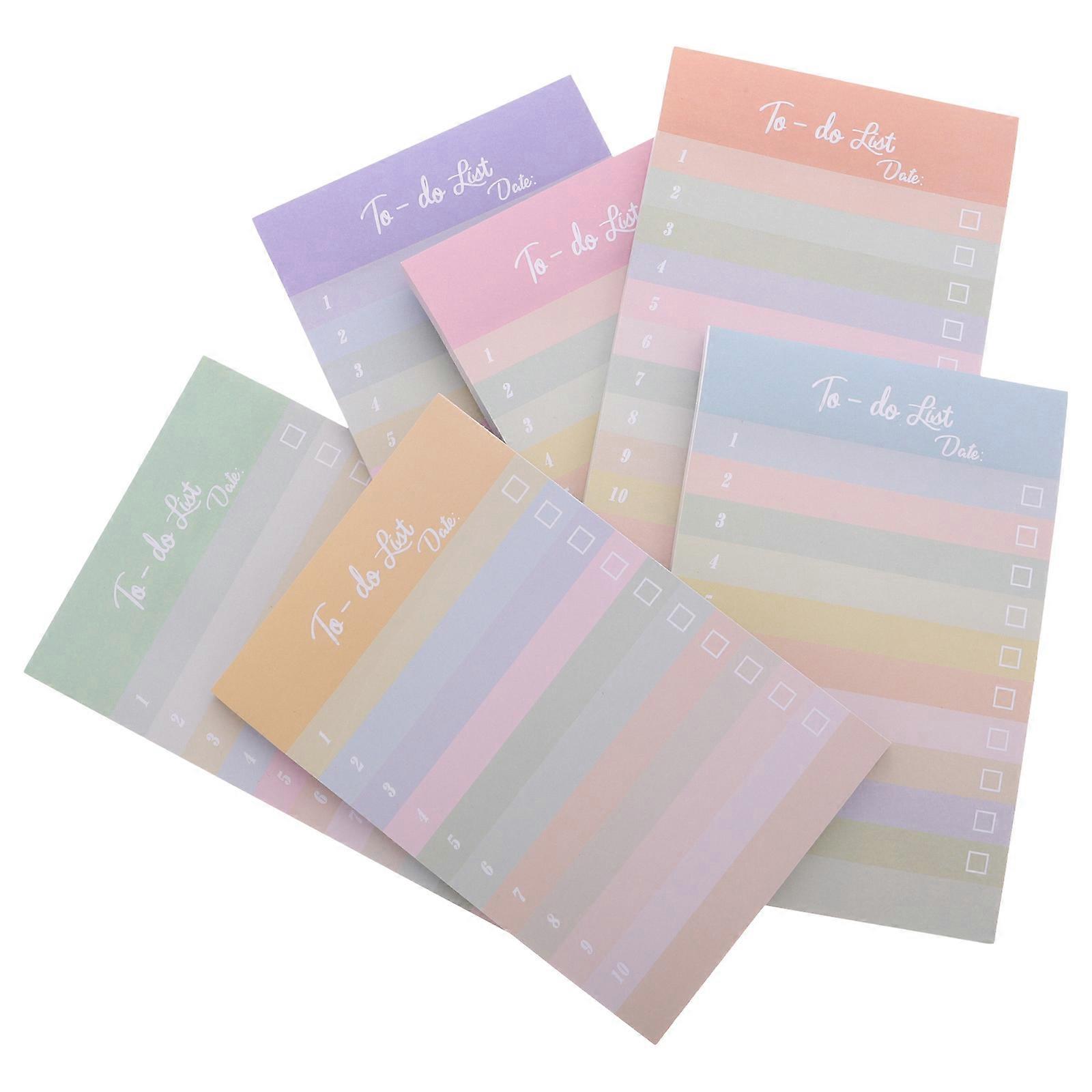 Self-Stick Notes Colorful Striped Notepads for Office 30Pcs Planner