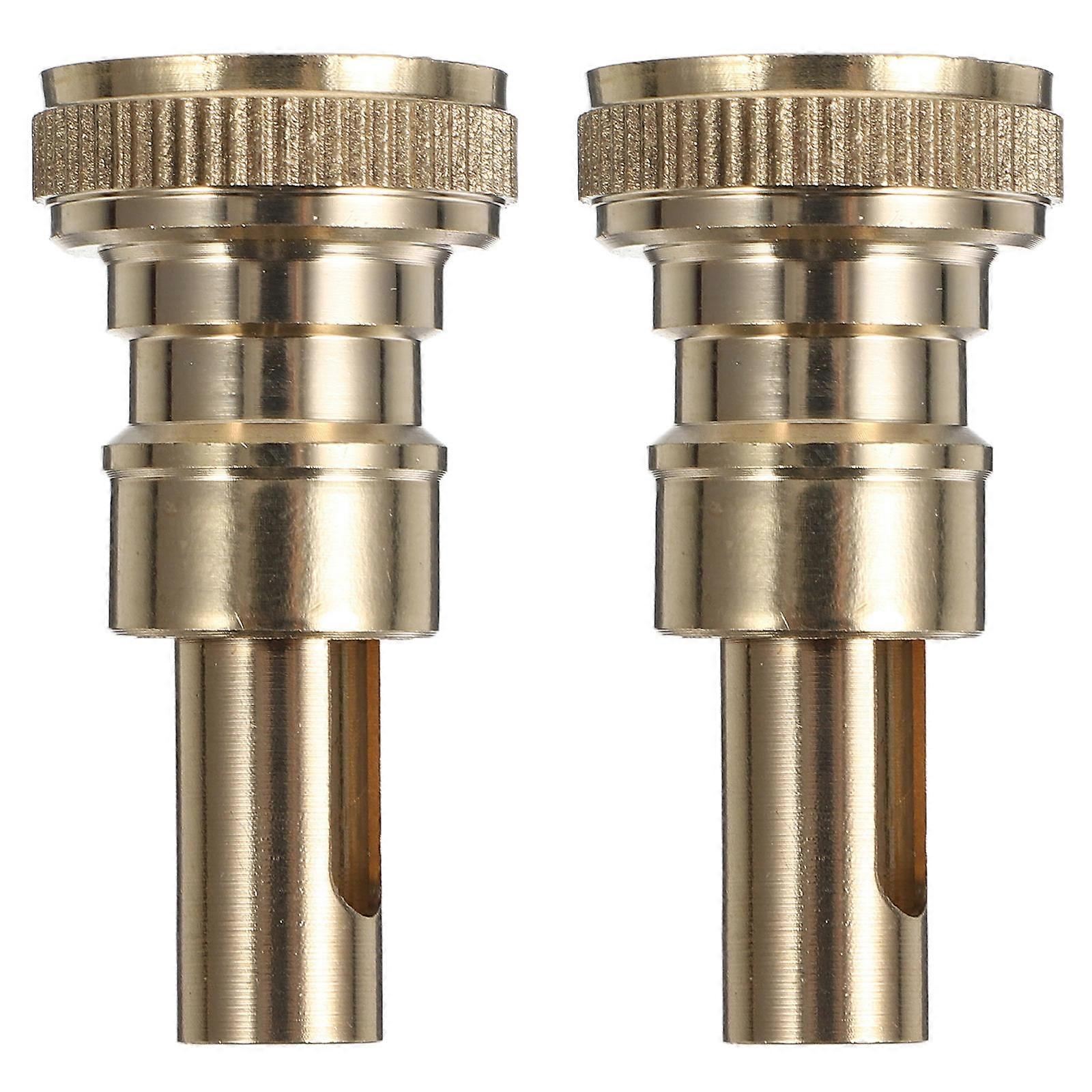 Washing Machine Water Valve Copper Faucet Adapter with Stop Function 2Pcs