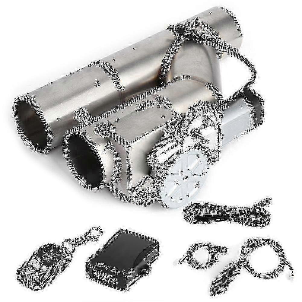Y pipe exhaust control with wireless remote for dual valve cut out
