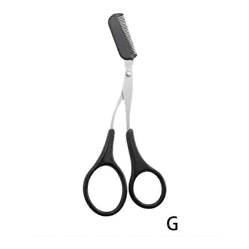 Professional Eyebrow Trimmer Comb with Detachable Steel Head for Precise Shaping All Skin Types