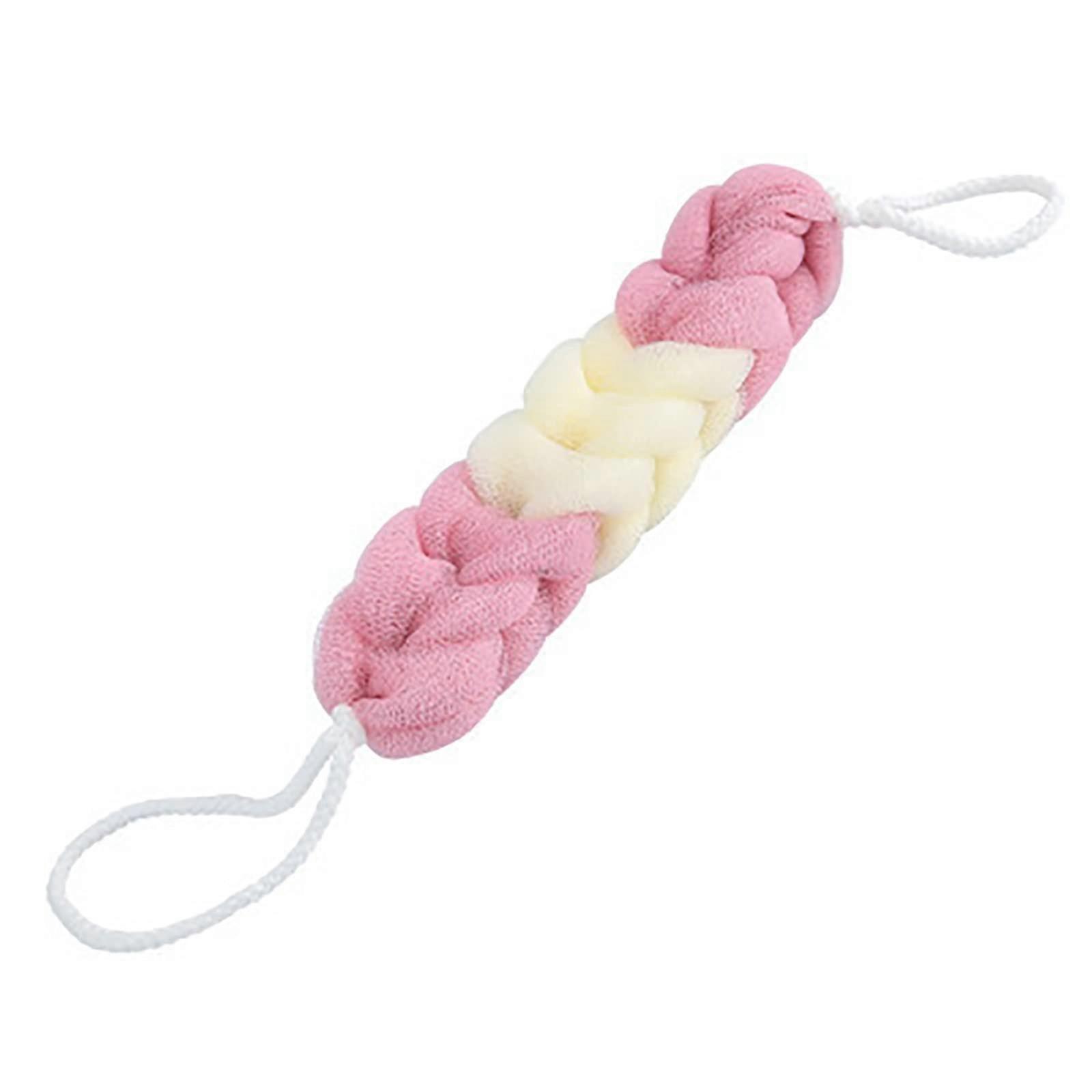 Long Bath Loofahs Stretchable Braided Mesh Exfoliating Loofah Back Scrubber For Wall One Size A 1 Count Pack