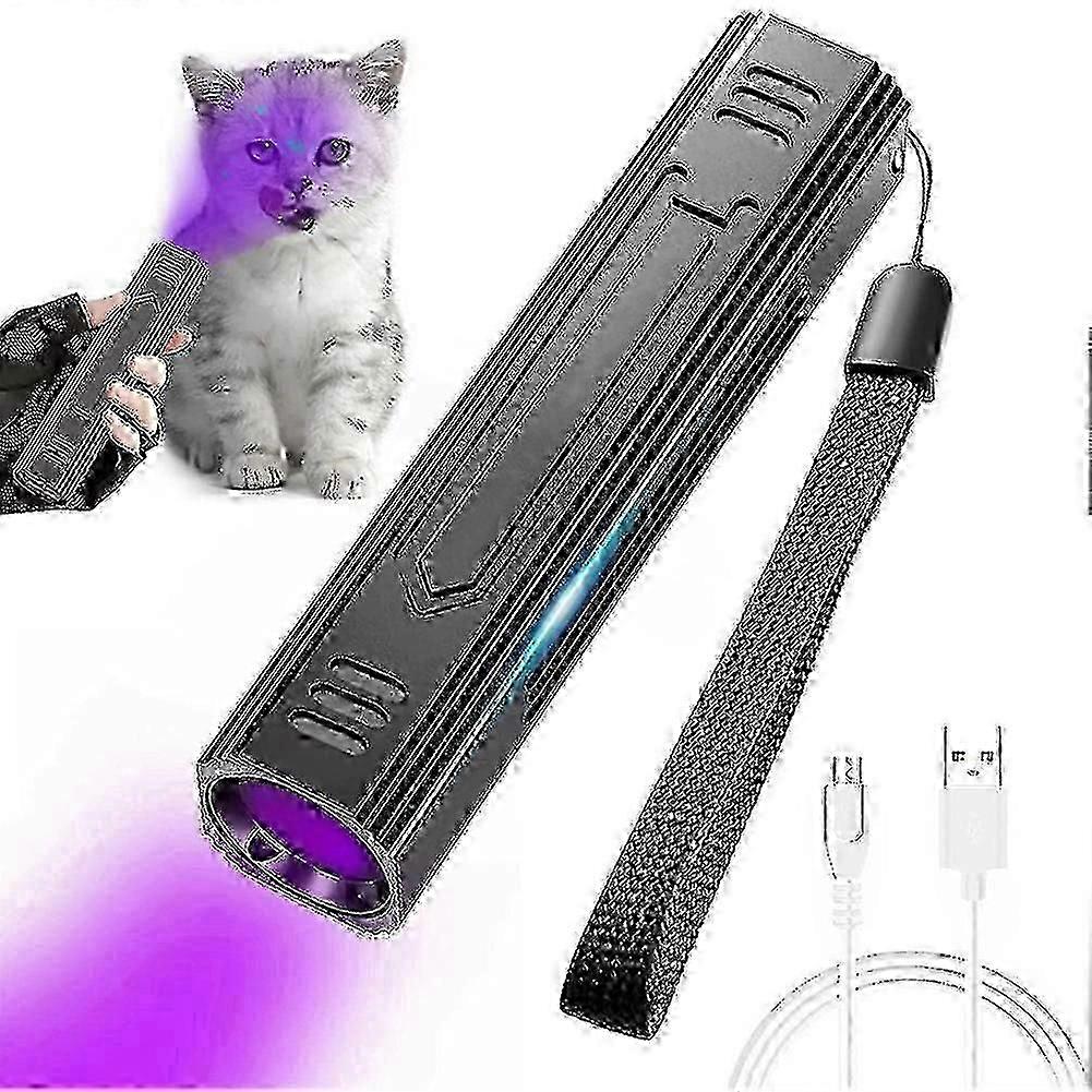 "Wood's Lamp Pet Cat, Dog Wood's Light Flashlight Cat Ringworm Detector,doctor Pet Urine Detector,fo"