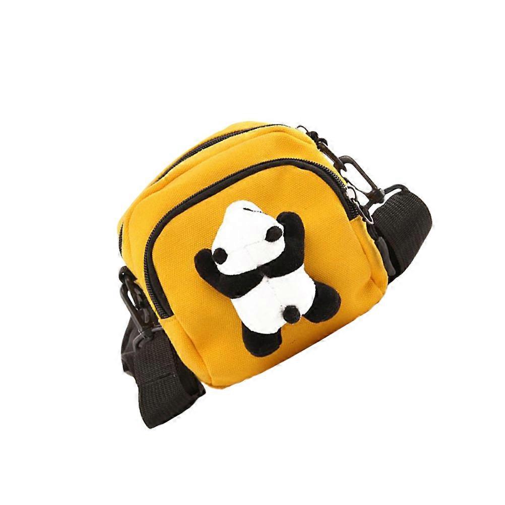 Stylish Plush Panda Canvas Messenger Bag For Women Perfect For Traveling And Beach 2Pcs