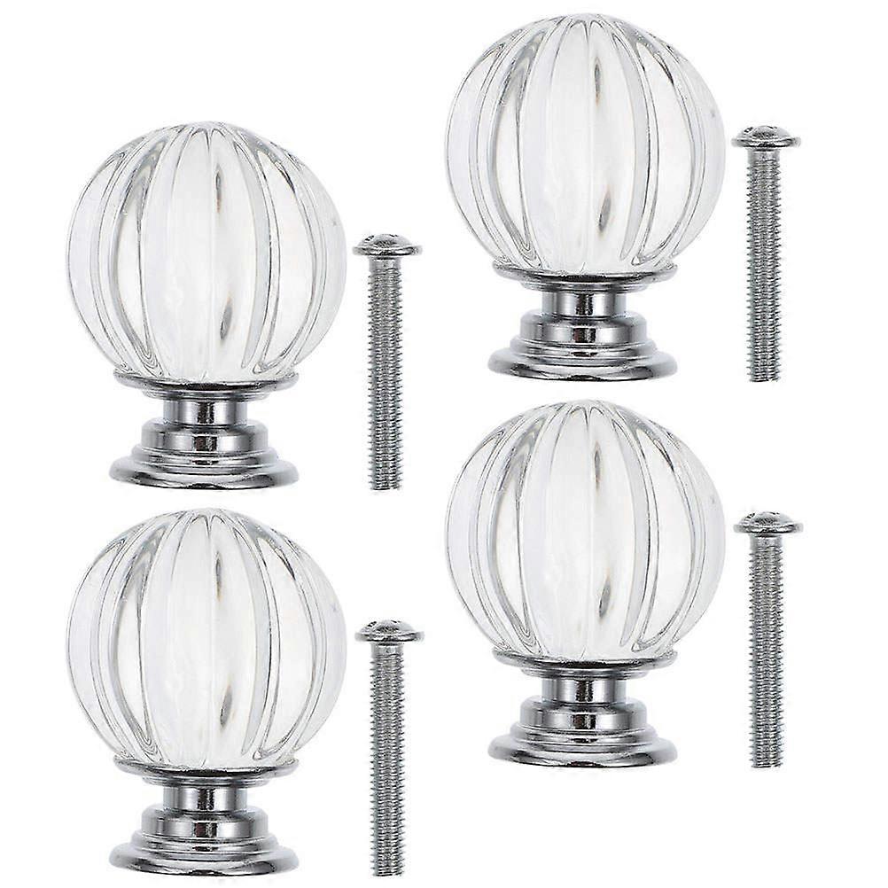Lamp Finials Transparent Lamp Shade Holder for Decor 8Pcs Crystal