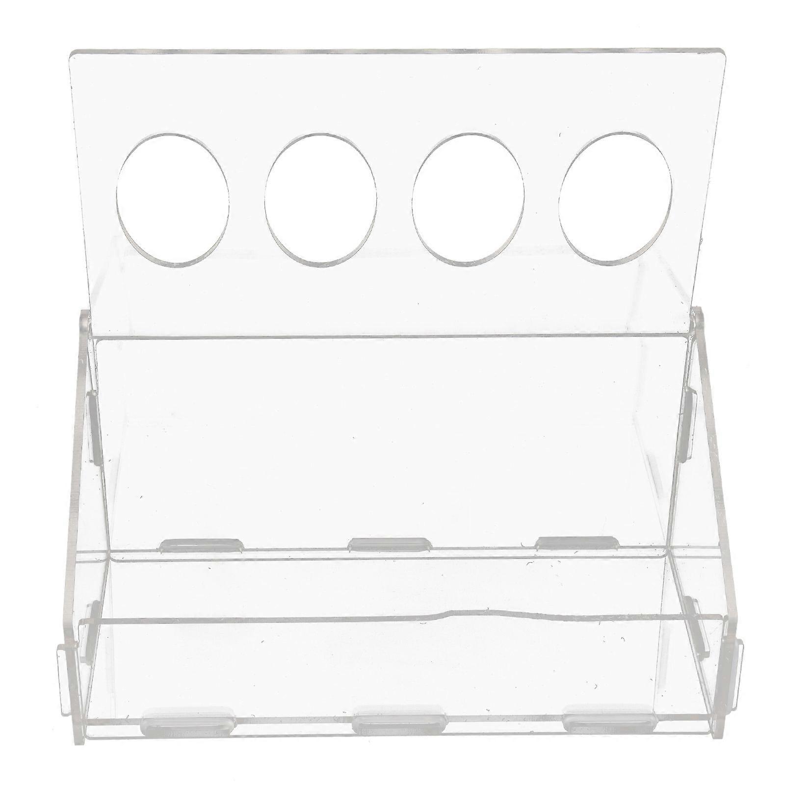 3Pcs Acrylic Feeding Troughs Designed For Chickens Featuring Anti-Splash Function Ideal For Pet Owners And Bird Breeders