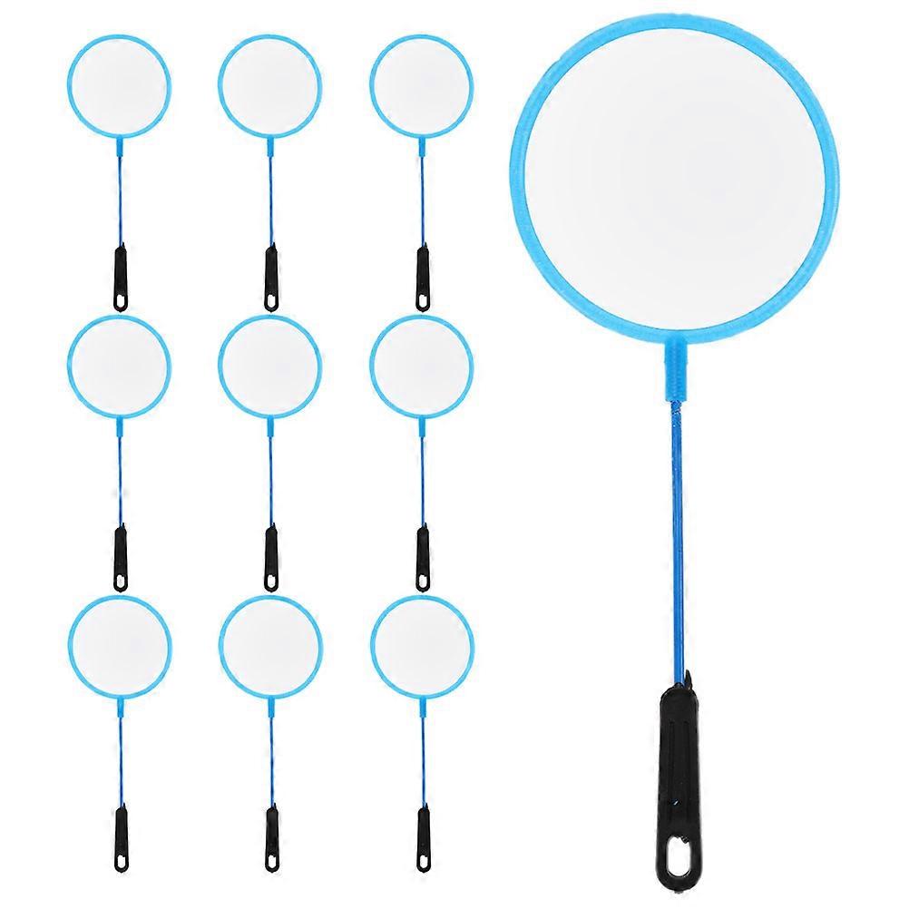 50Pcs Fine Mesh Nets Ideal For Aquatic Environments Sky Blue Plastic Suitable For Children Outdoor Playing And Aquatic Animal Handling