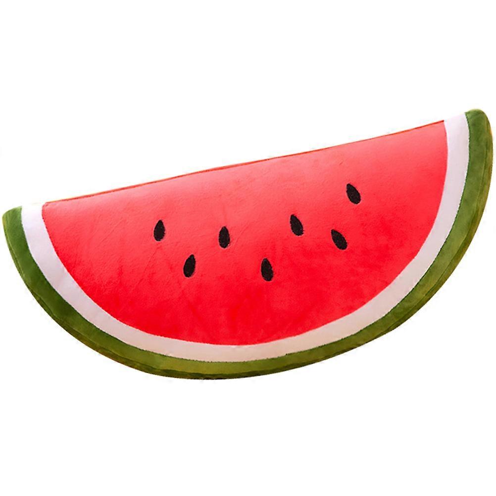 Cute Soft Toy Watermelon Plush Pillow Gift for Kids Cartoon Design Red Material in 1Pack