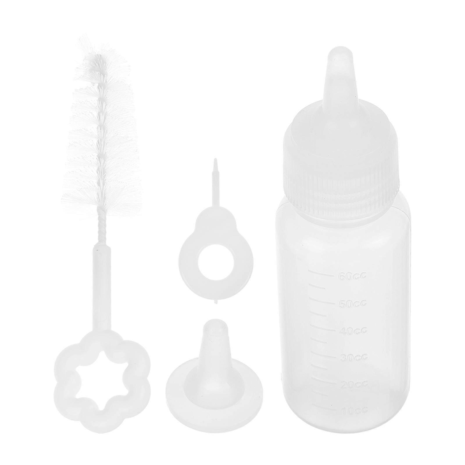 Kitten Bottle Pet Nursing Bottle for 3Sets with Clear Silicone Material