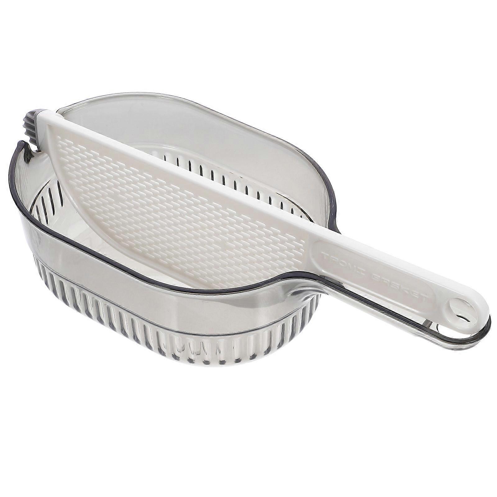 Kitchen Rice Strainer Bowl for Washing Rice 2Pcs with Handle for Draining
