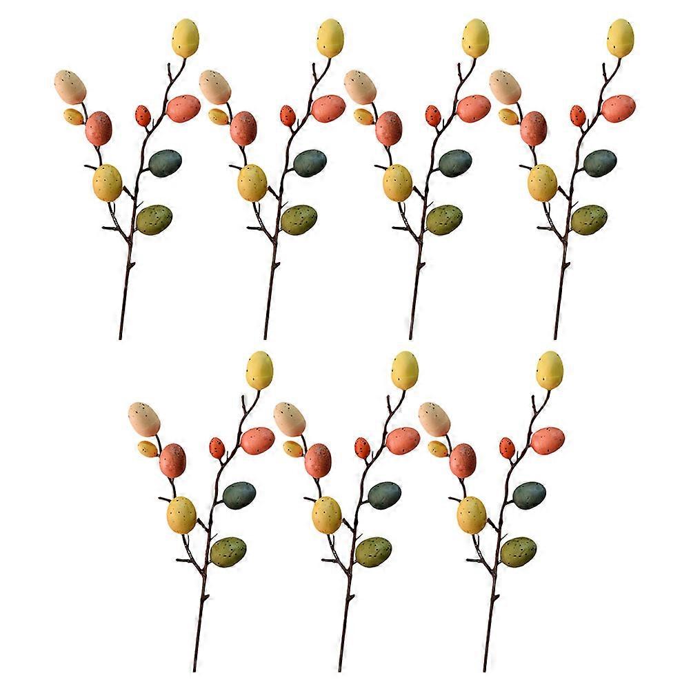 Multi Color Foam Easter Egg Branches for 35Pcs Easter Party Decoration