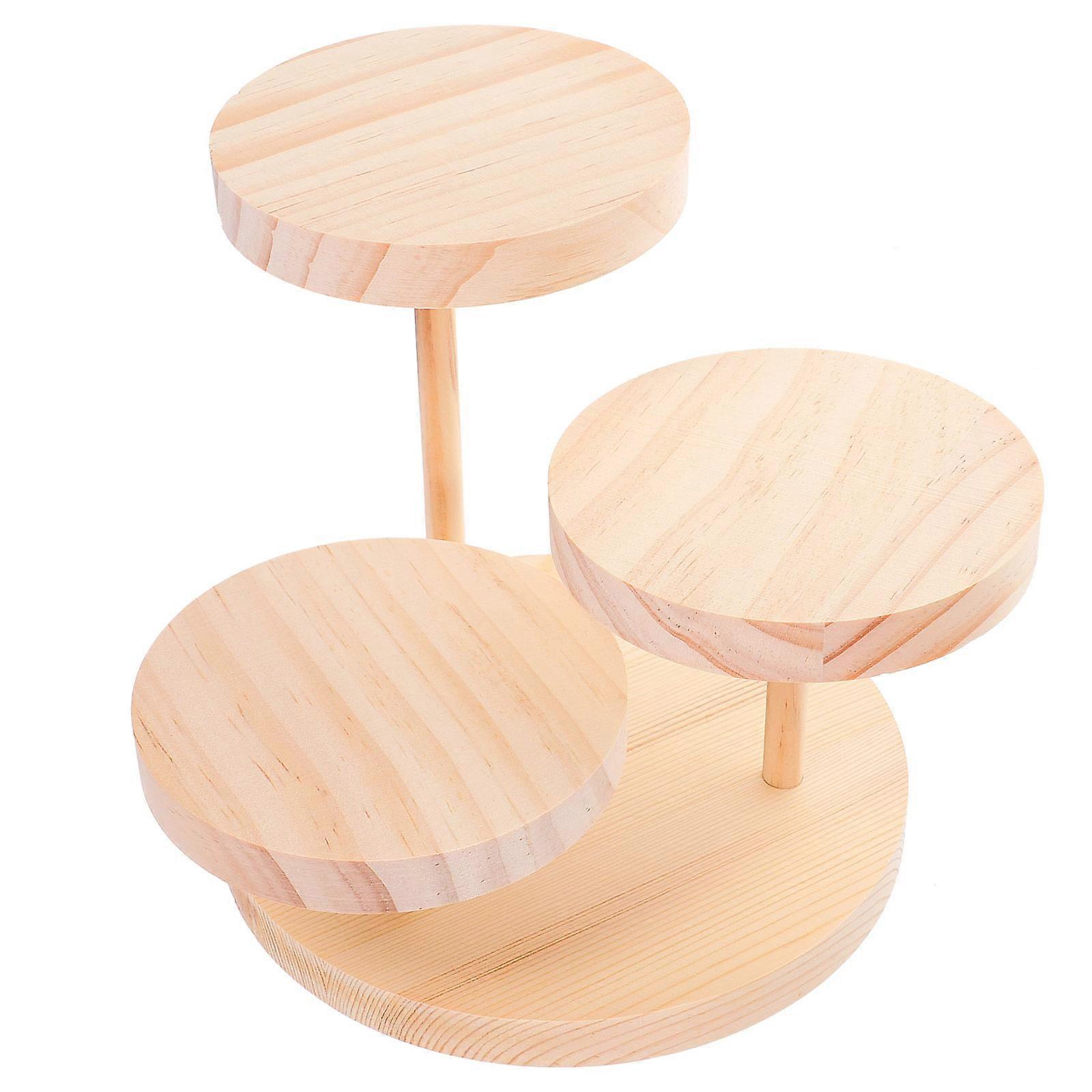 Retail Wooden Display Stand for Bracelet Display 2Pcs Tiered Rack
