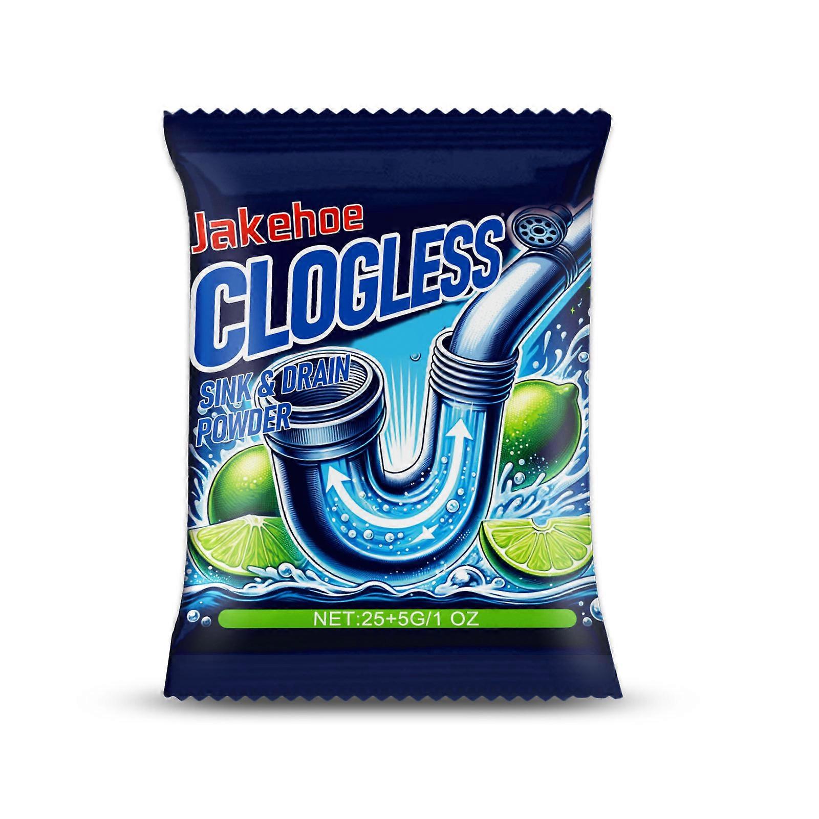 Pipe dredging powder bathroom kitchen pipe blockage dredging dissolving cleaning deodorizing cleaner 25G + 5G