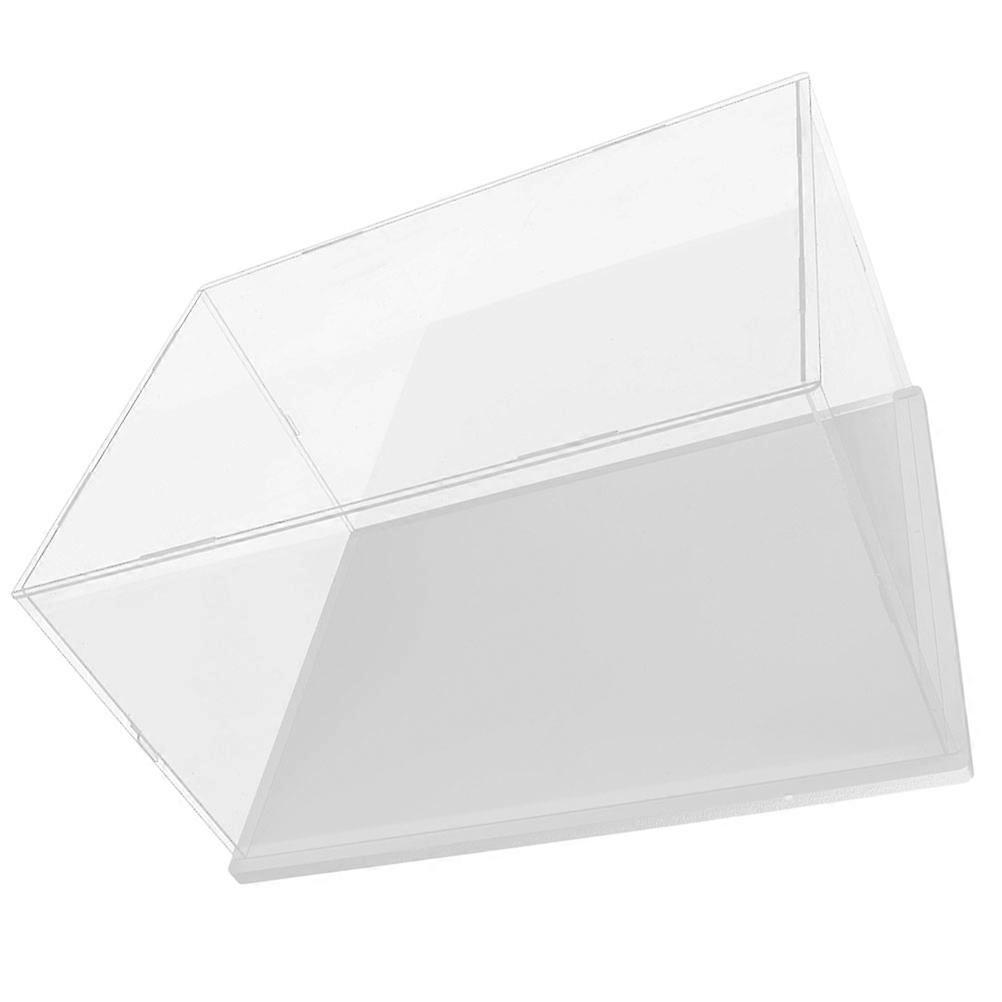 Transparent Acrylic Doll Display Case for Displaying 2Pcs Clear Storage Boxes