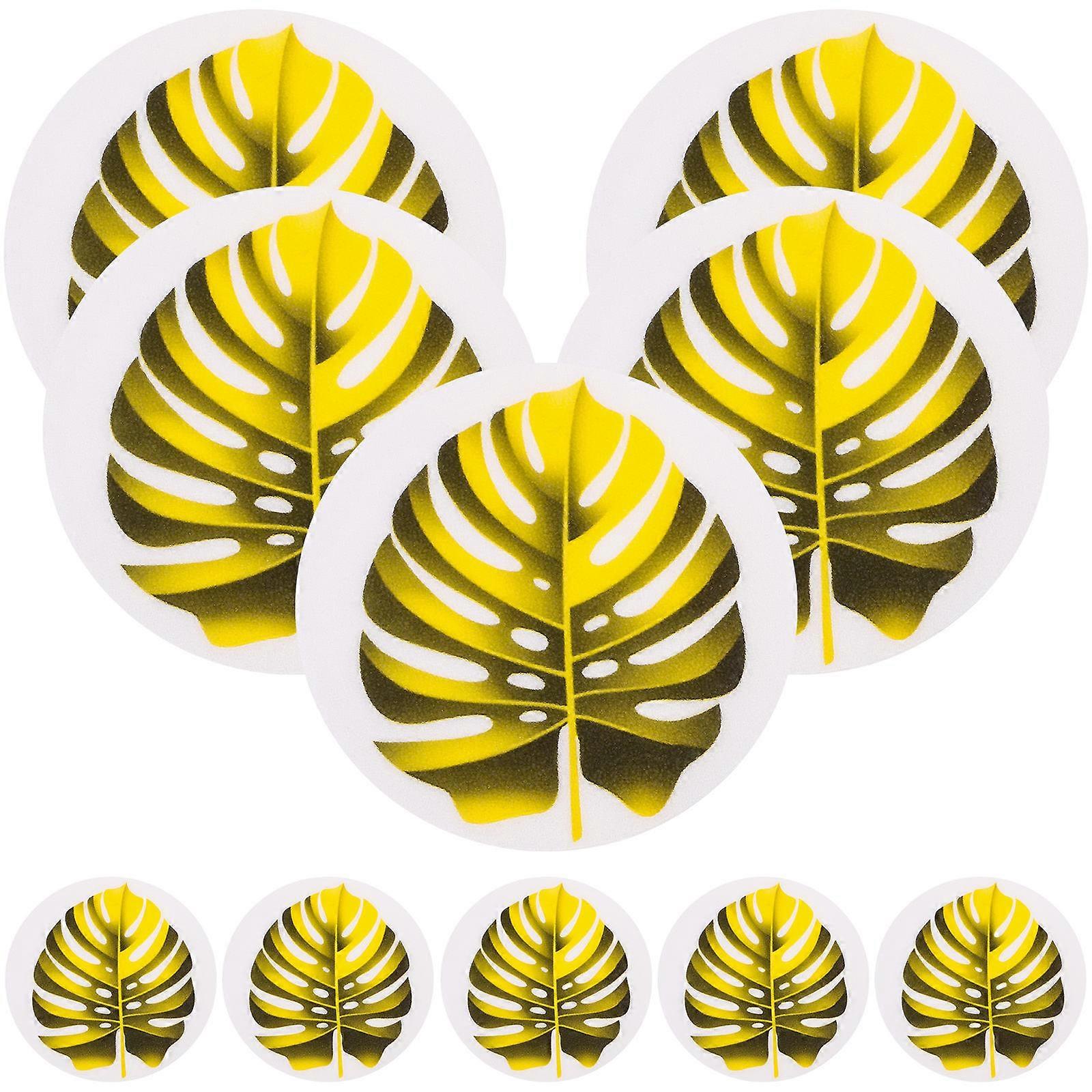 Bathtub Anti-Skid Decals Stickers for Safety 5Sets Leaf Pattern Self-Adhesive