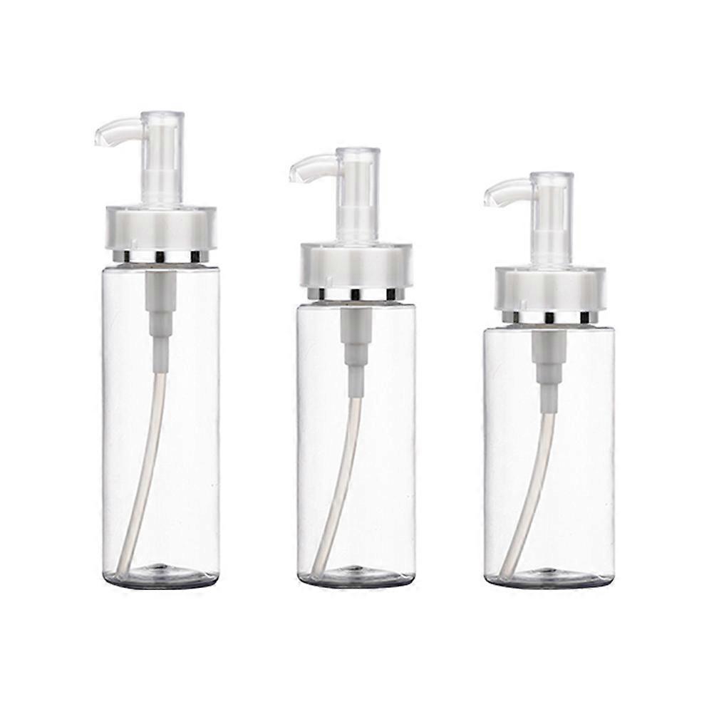 Empty Pump Bottle Acrylic Dispenser for Travel Use 9Pcs Portable Refillable Containers