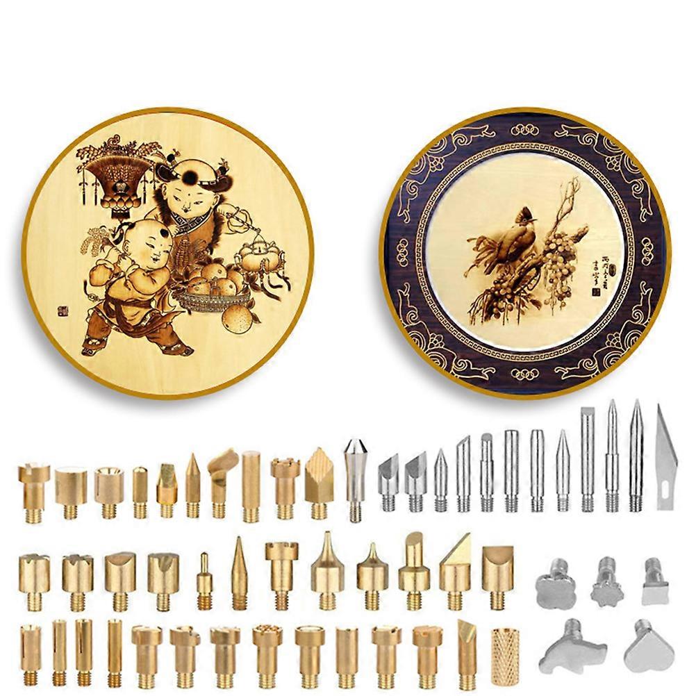 Pyrography Working Carving Tool Set Featuring 171 Pcs Durable Wood Burning Pen Tips Ideal For Hobbyists Artist And Crafting