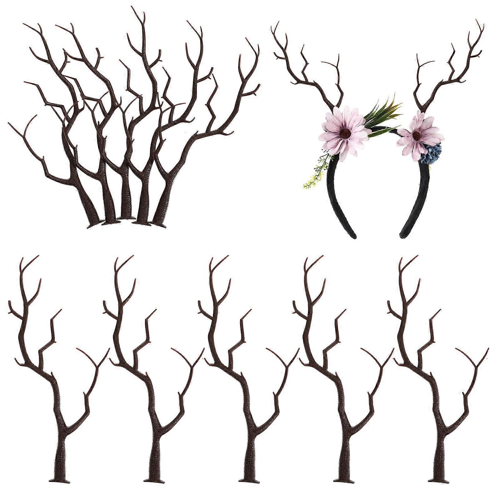 Decorative Artificial Antler Branches for Home Vase Filling 50Pcs Black