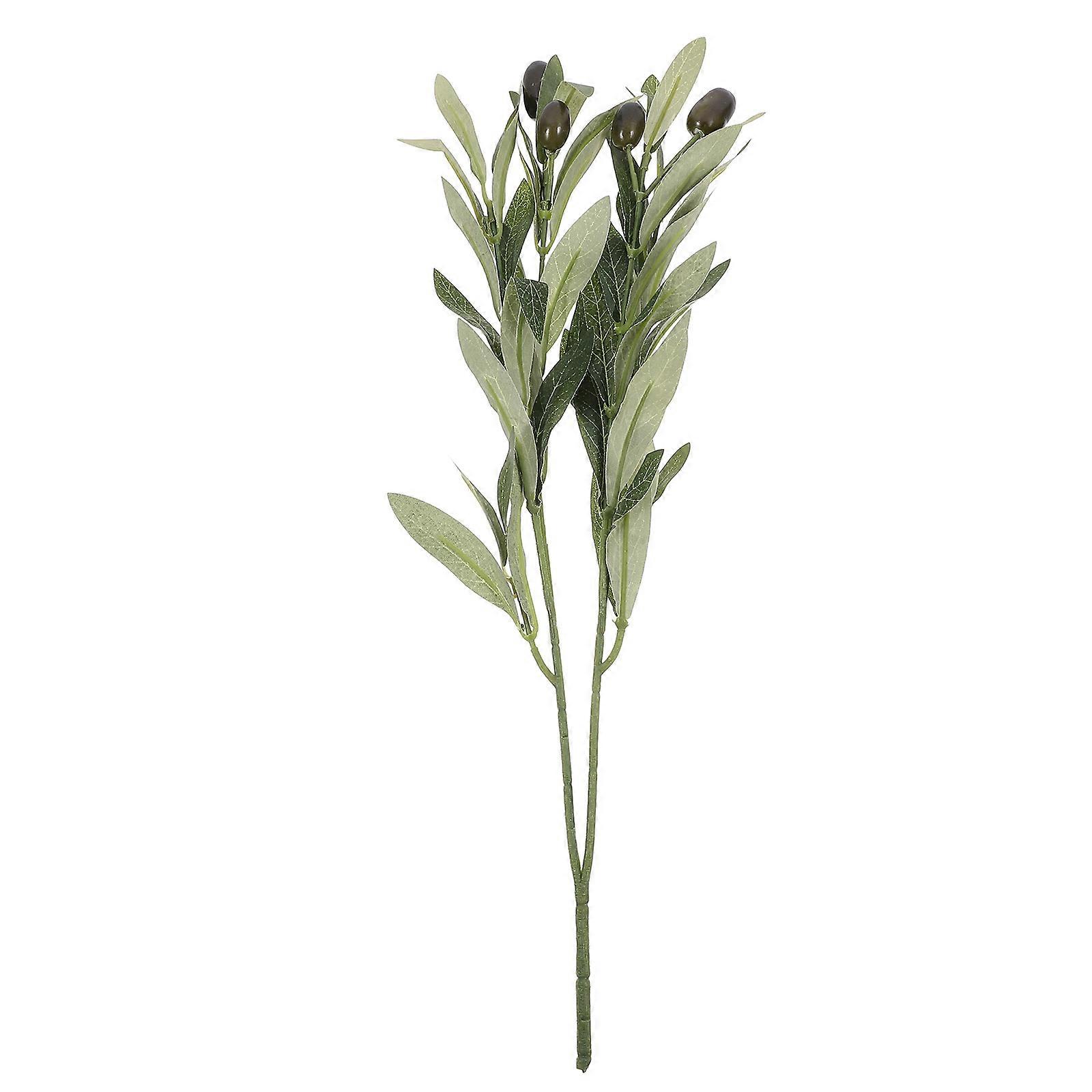 5 buc. aranjament realist verde cu ramuri de măslin artificiale, decorative, pentru casă și nuntă