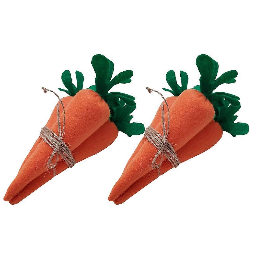 Easter Carrot Decoration Creative Toy for Decoration Use 18Pcs Set