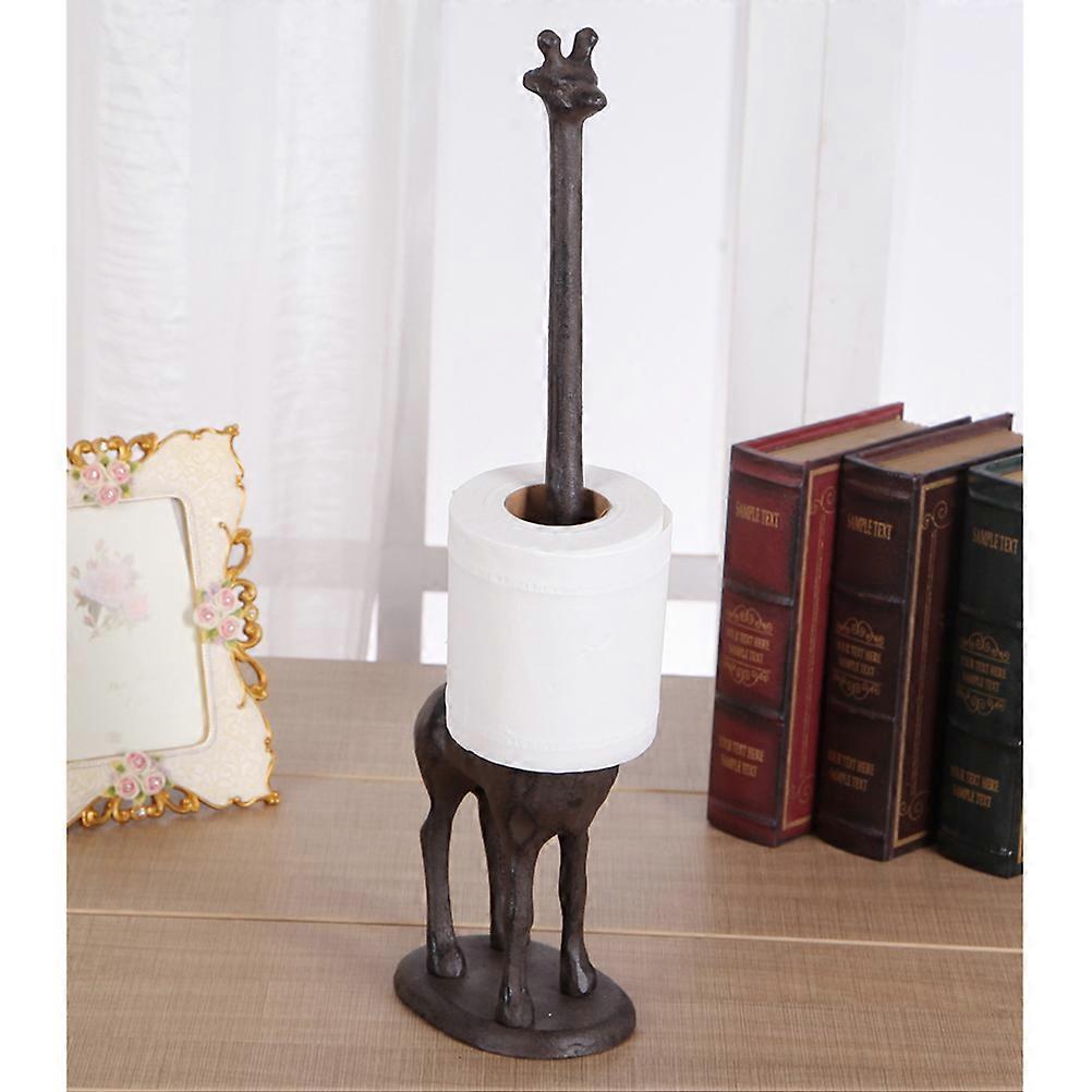 Giraffe Shape Ornament Iron Tissue Holder for Decoration 2Pcs Creative Gift
