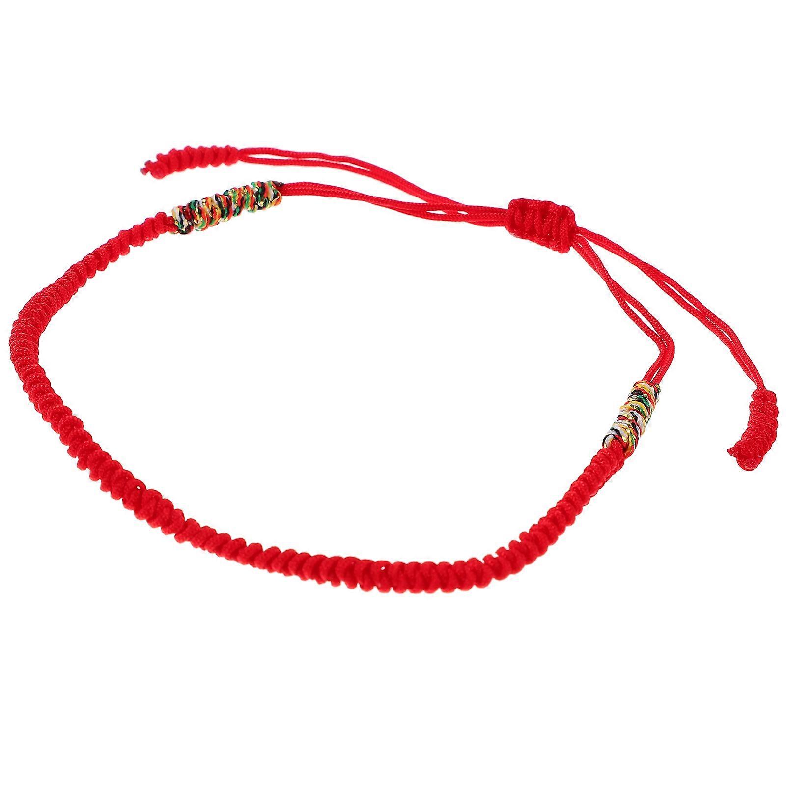 Red String Bracelet Knot Adjustable Rope Bracelet Hand Woven