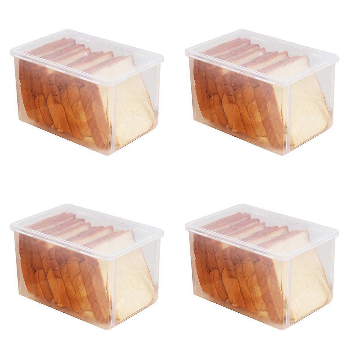 Airtight Bread Storage Containers Bread Box Plastic Reusable