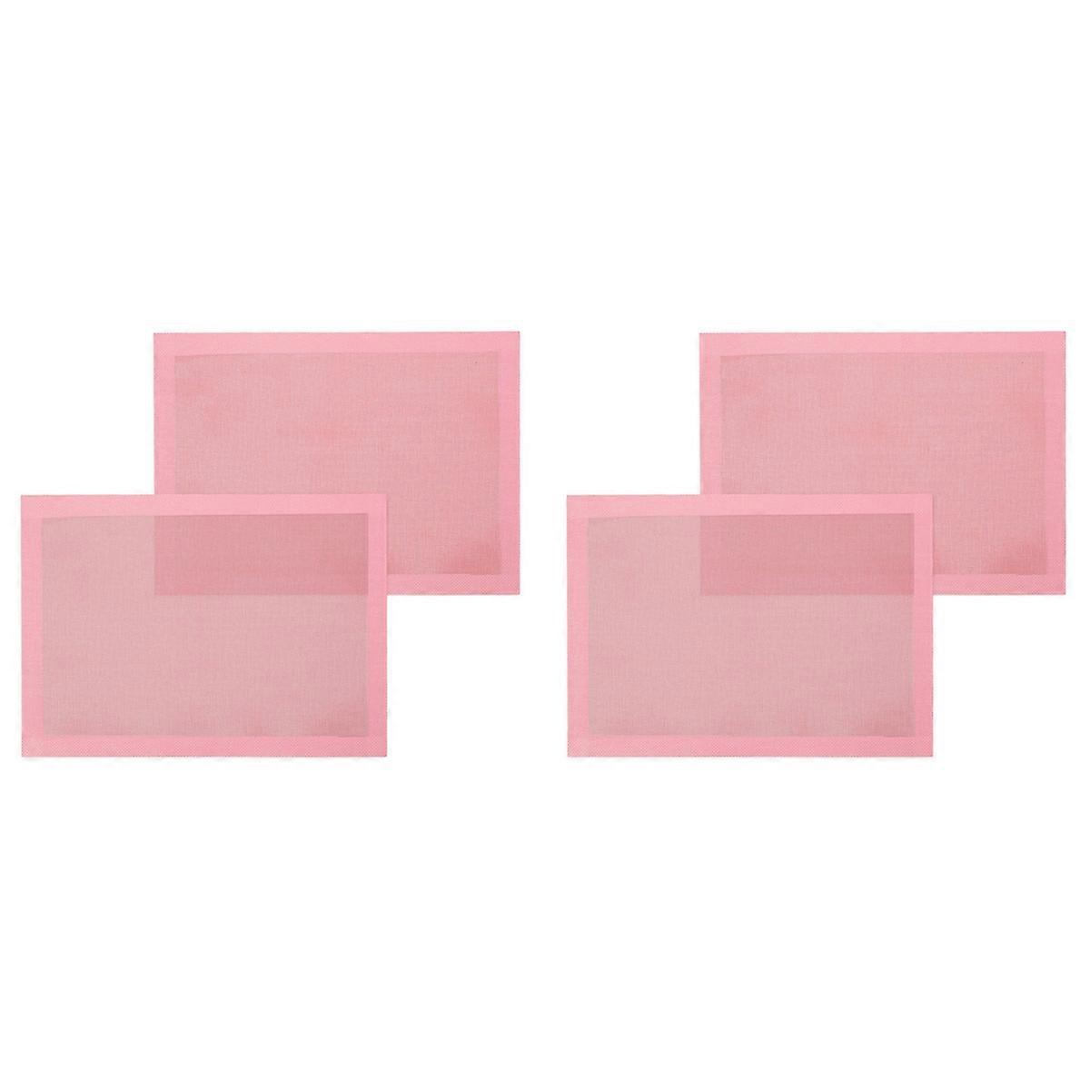 Perforated Baking Mats,2PCS Pink Silicone Mat for Half Sheet