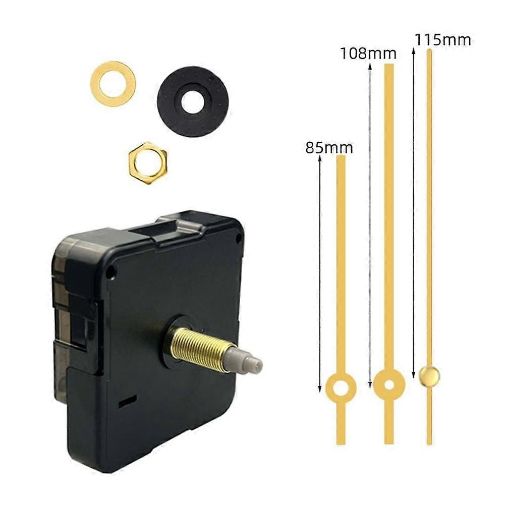 AFQH Long Thread Wall Clock Movement Silent Clock Movement DIY Repair Parts Kit