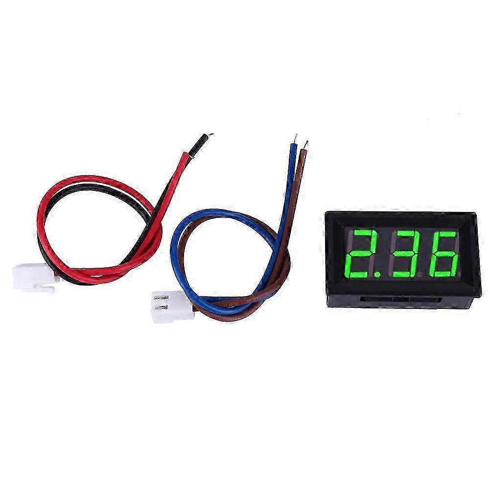 0.56 in Two cable Digital DC Current Display Panel 0-10A Ammeter  Green