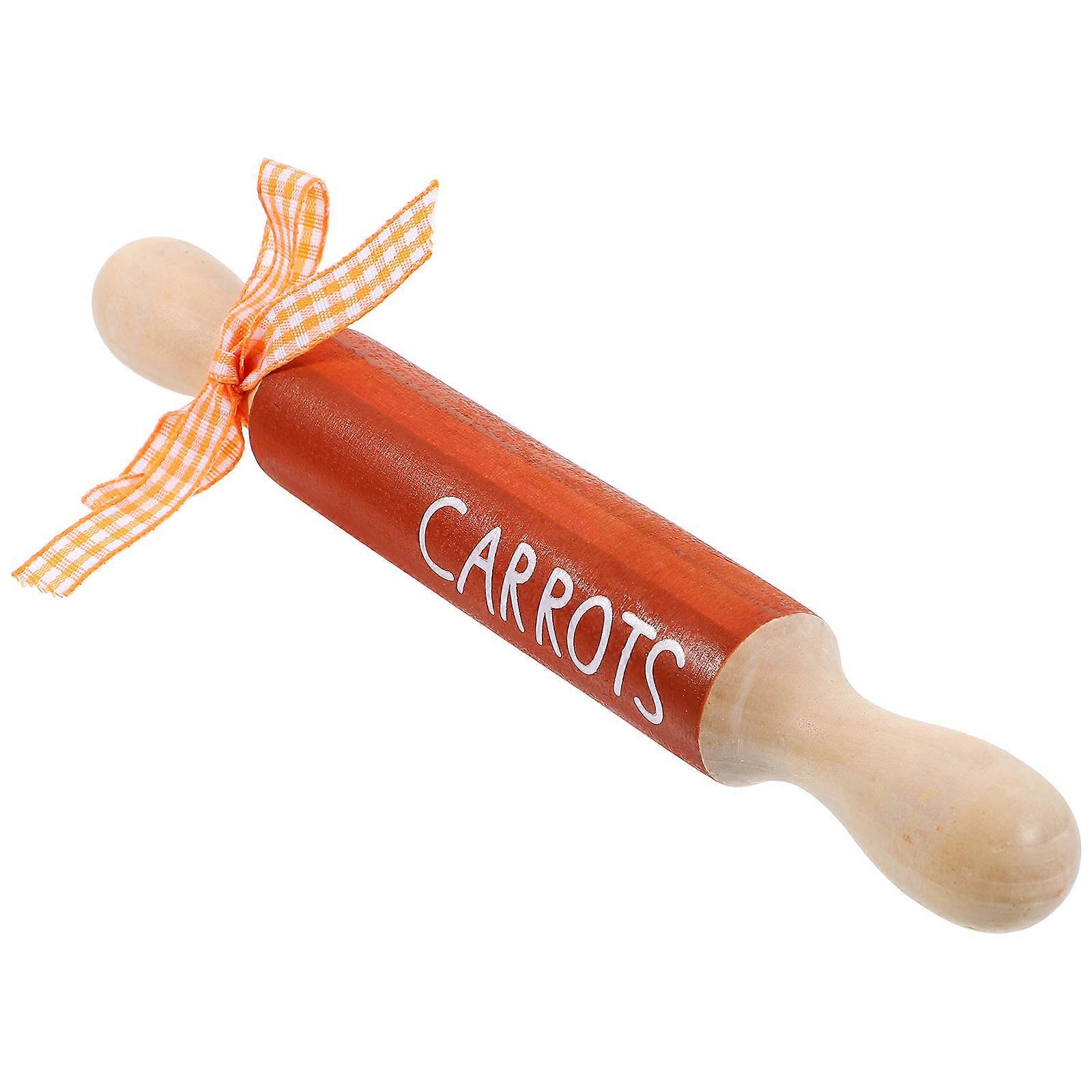 Easter Tiered Tray Decor Mini Rolling Pin for Farmhouse Style 5Pcs Set