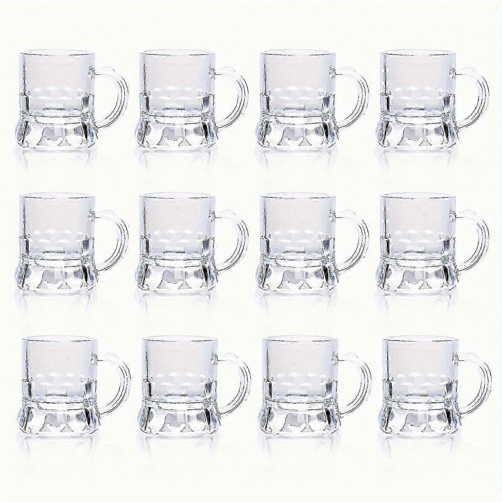 12-Piece Shot Glass and Beer Stein Set for Whiskey Tasting and Sampling