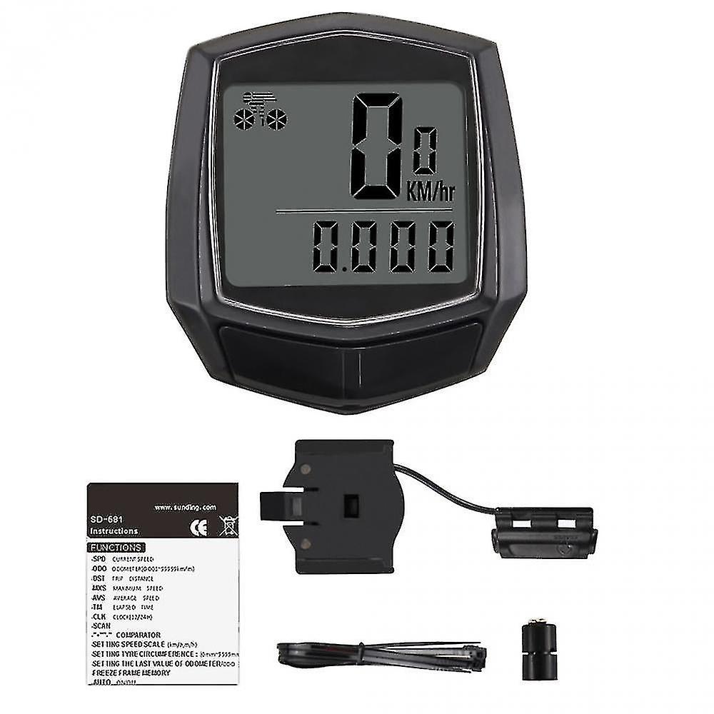 Bicycle Computers Waterproof Bike Computer With Lcd Digital Display Bicycle Odometer Speedometer Cycling Wired