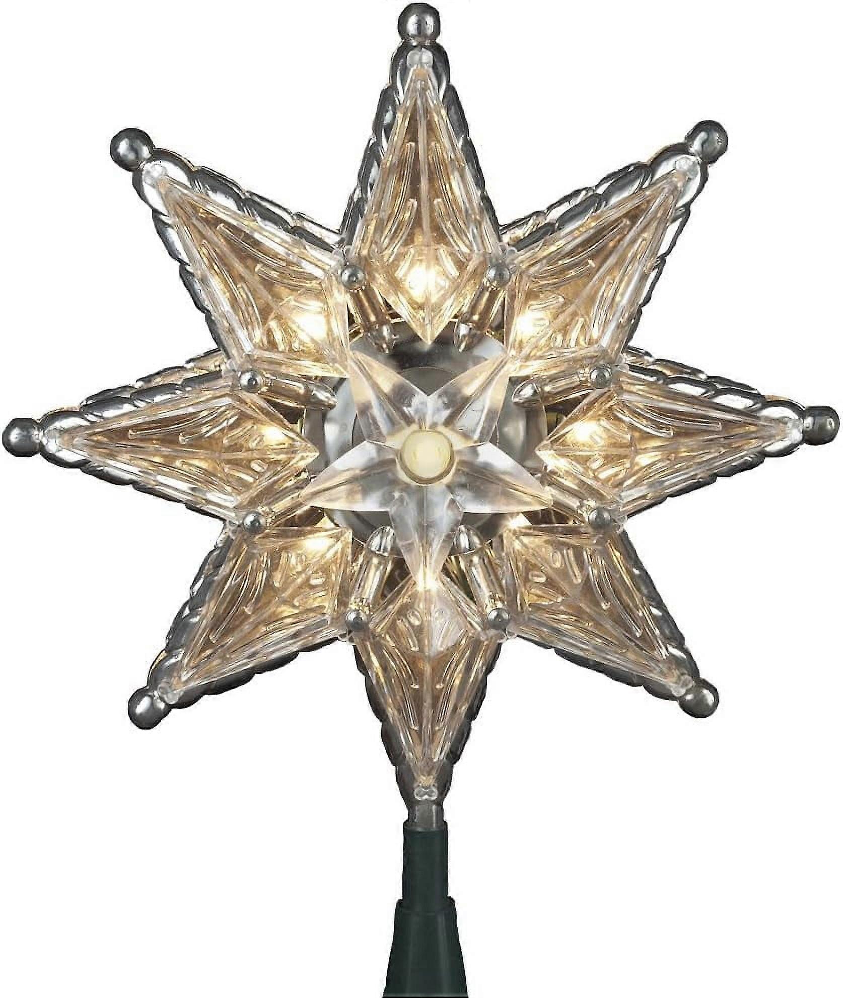 New 8-Inch Clear Star Tree Topper by