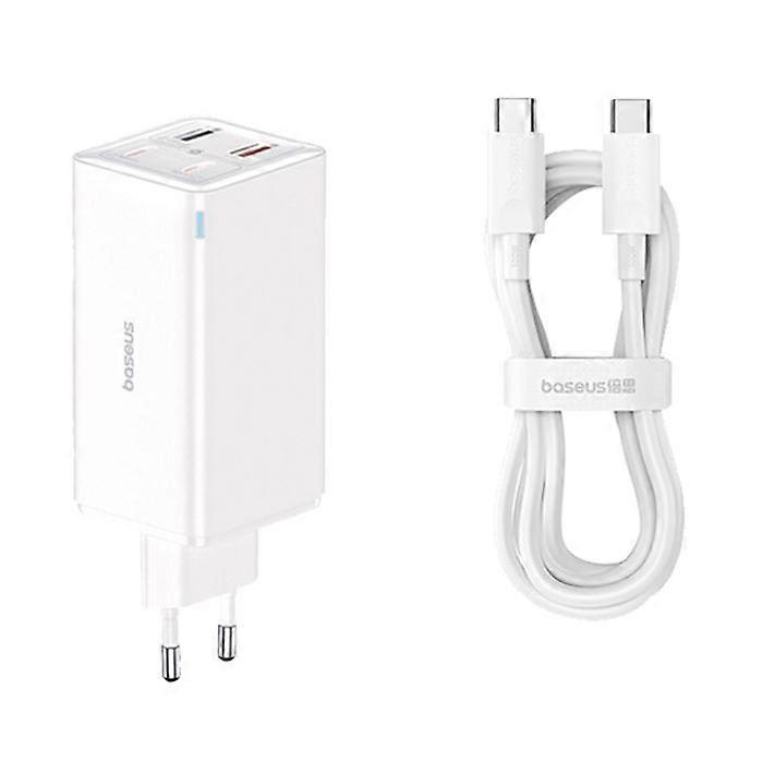 Wall Charger - BASEUS - GaN6 Pro - 2x USB - 2x Type-C - 100W - White