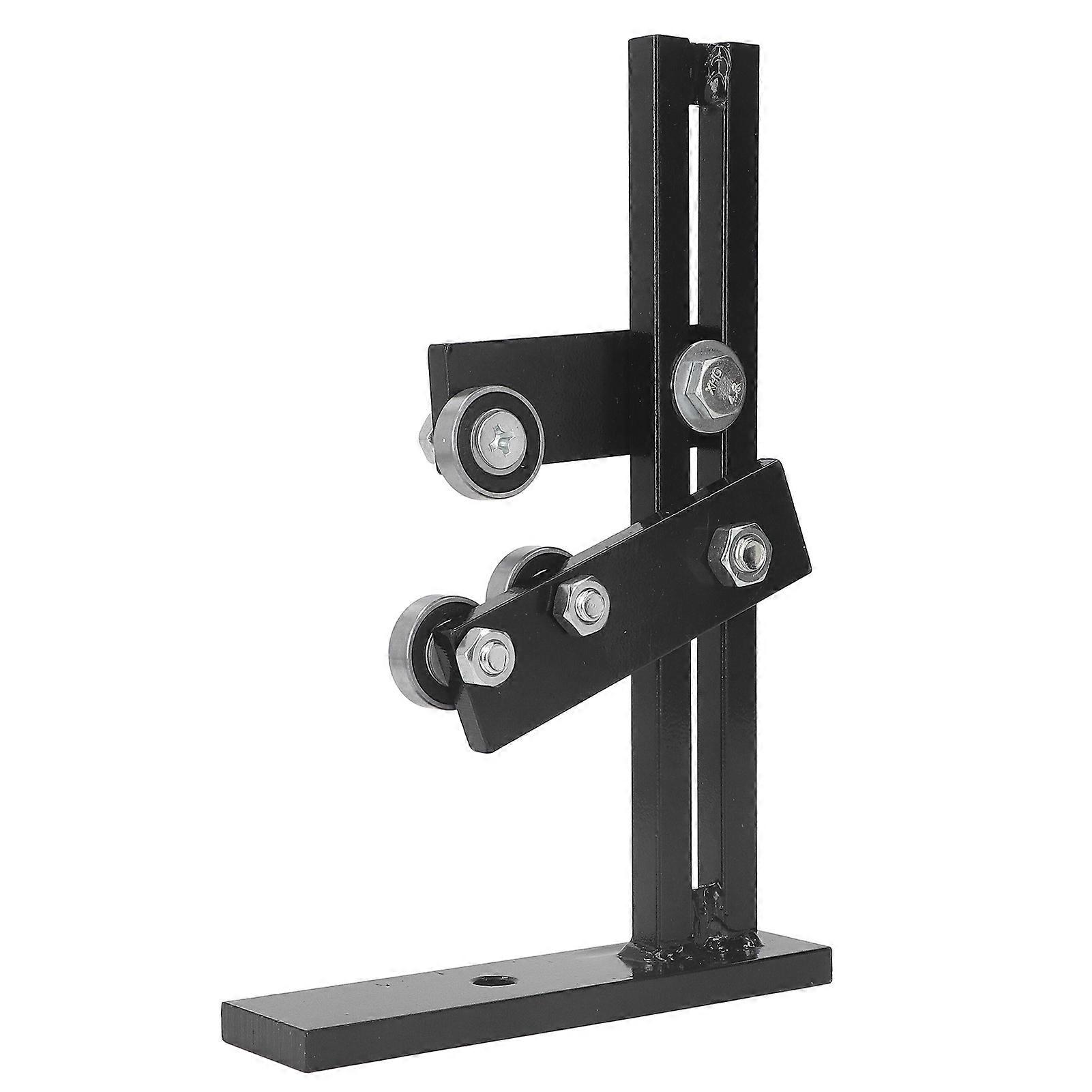 Wood Lathe Steady Rest Cast Iron Rust Resistant Stable Smoothly Operation L Shape Woodworking Lathe Rest 