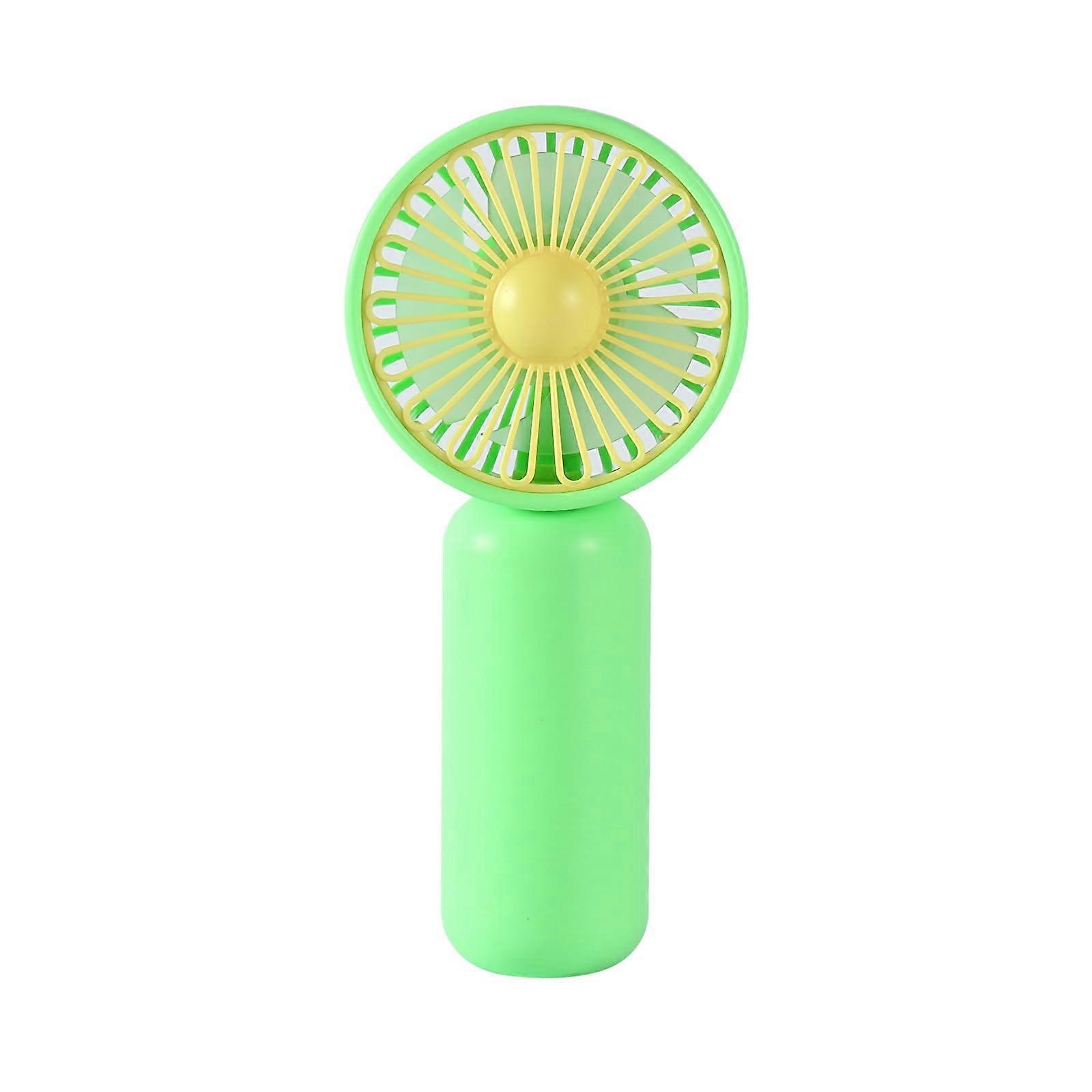 Handheld Fan Battery Powered Portable Quiet  Green Electric Mini Fan